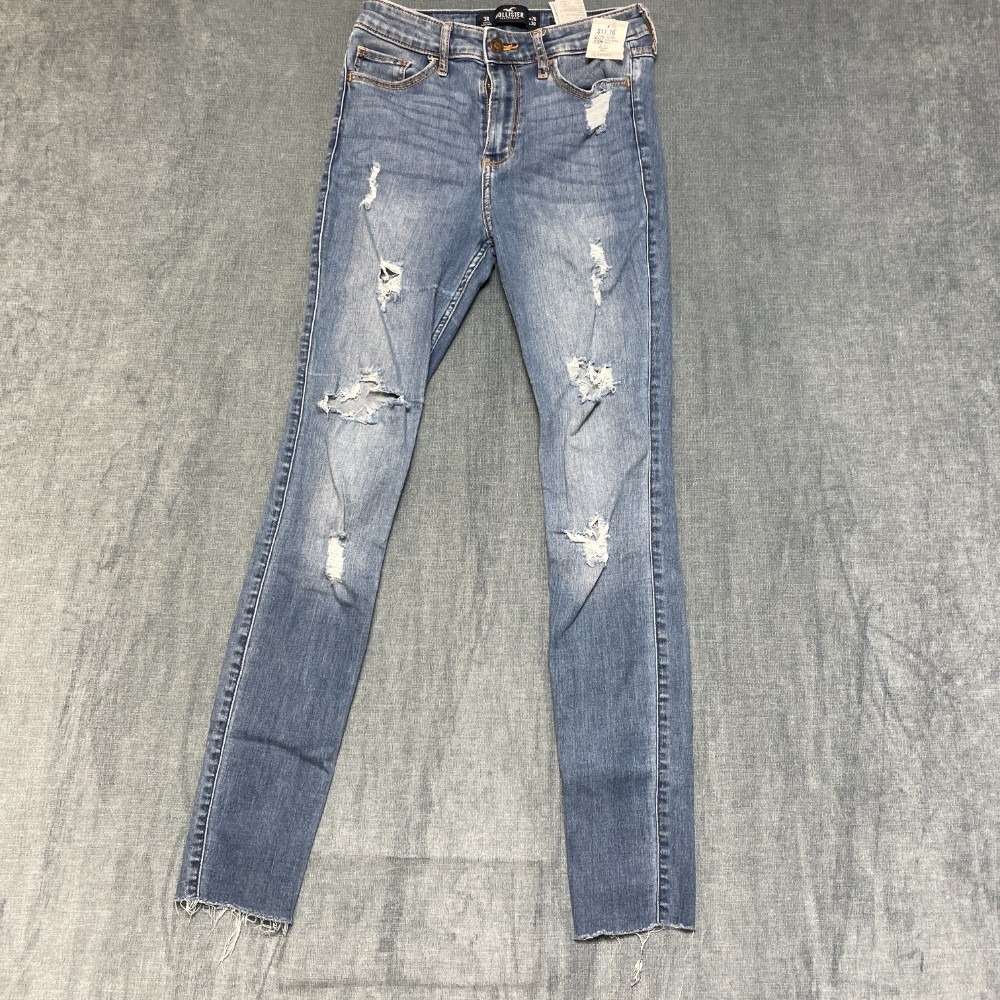Hollister Jeans Womens 3R 26x30 Blue Denim Everyday Wear Medium Wash Slim Fit